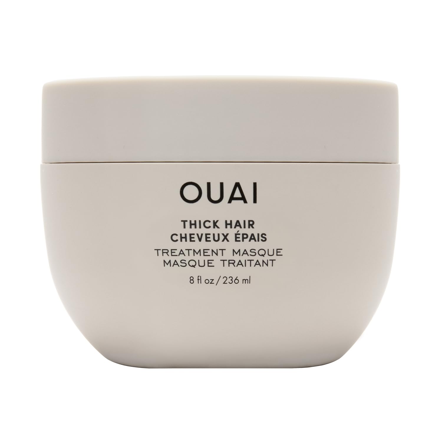 OUAI Fine to Medium Hair Treatment Mask - Lightweight Deep Conditioning Hair Mask with Shea Butter, Keratin & Panthenol - Helps Hydrate, Fight Frizz, Strengthen & Repair Damage (3.4 oz)