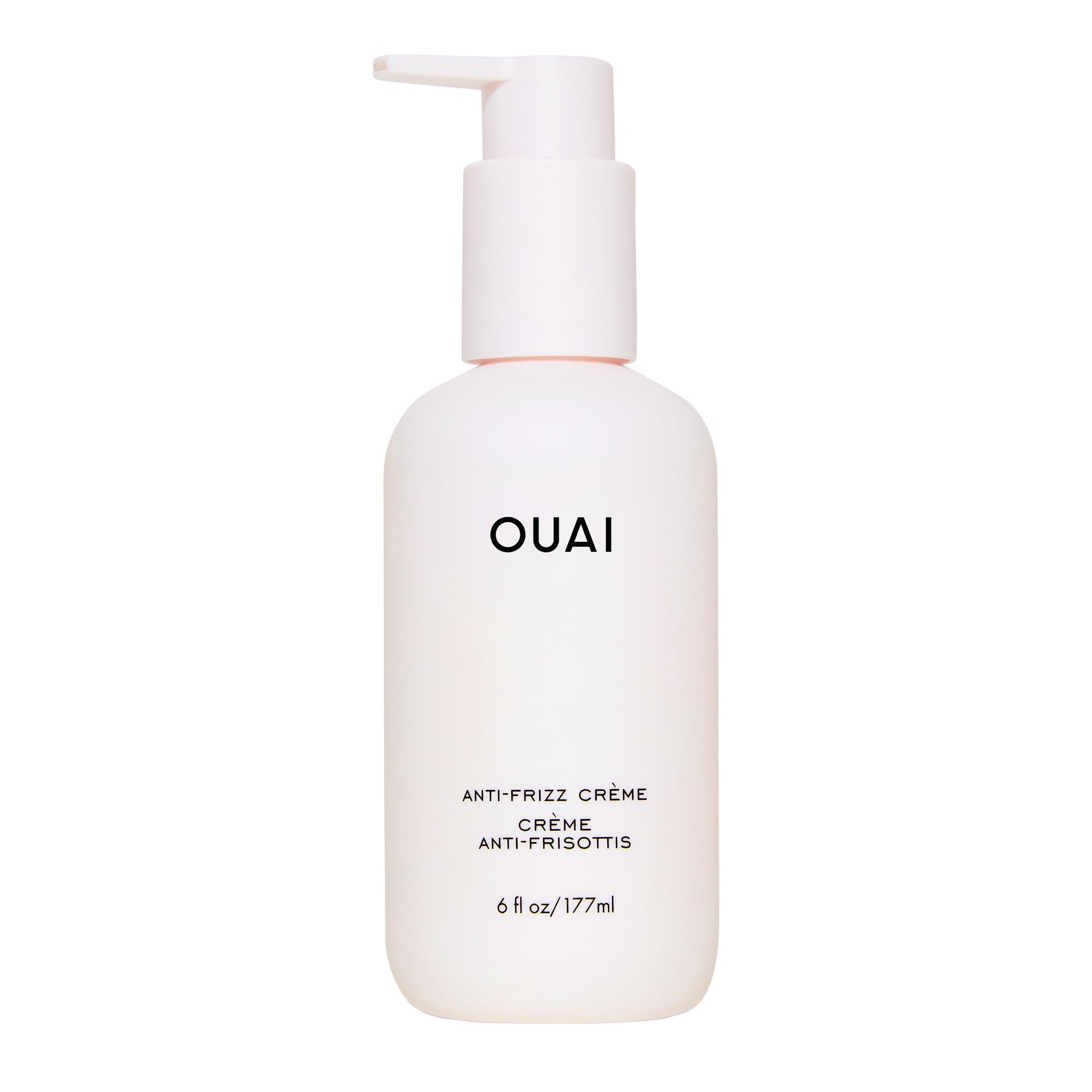 OUAI Anti Frizz Cream Travel Size - Moisturizing Hair Cream with Frizz Control & Heat Protection - Provides Hydration with Jackfruit & Beetroot Extract - Paraben, Phthalate & Sulfate Free (3 oz)