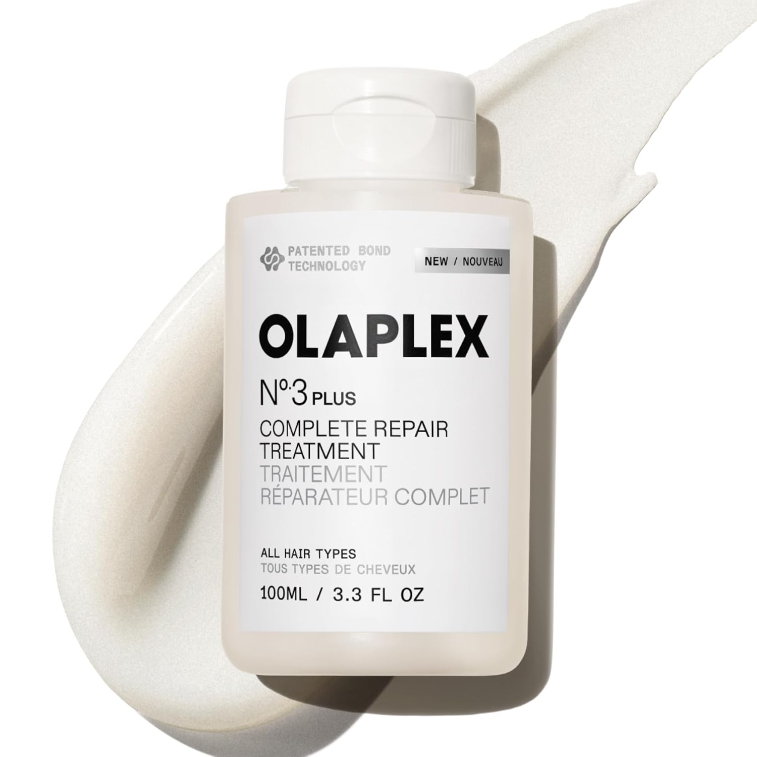 Olaplex N°.3PLUS Complete Repair Treatment: 3-minute Pre-shampoo Treatment to Immediately Repair Hair Damage for Softer, Stronger Hair | For Coily, Curly, Straight, and Wavy