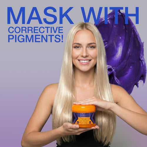 Liss Expert Stem Cells Purple Magic Hair Mask | Argan Oil, Keratin & Hyaluronic Acid Deep Conditioning Mask | Hydration, Shine & Frizz Control for All Hair Types | 250 ml / 8.45 fl oz