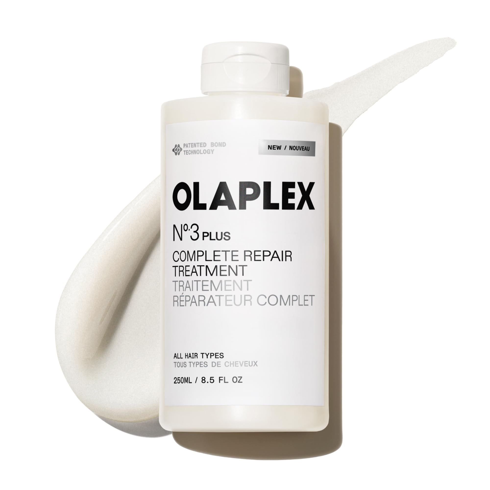 Olaplex N°.3PLUS Complete Repair Treatment: 3-minute Pre-shampoo Treatment to Immediately Repair Hair Damage for Softer, Stronger Hair | For Coily, Curly, Straight, and Wavy